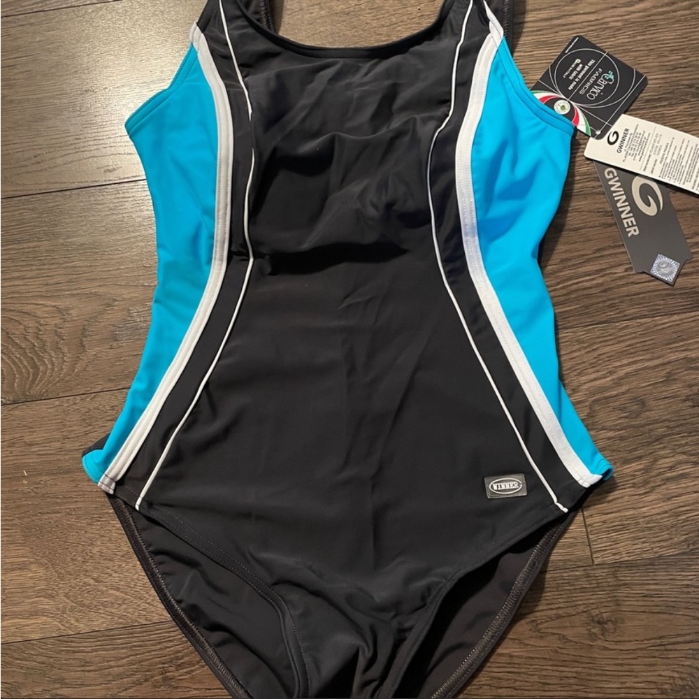 NWT Gwinner Women's Agnes One Piece Padded Swimming Costume Athletic Swimsuit